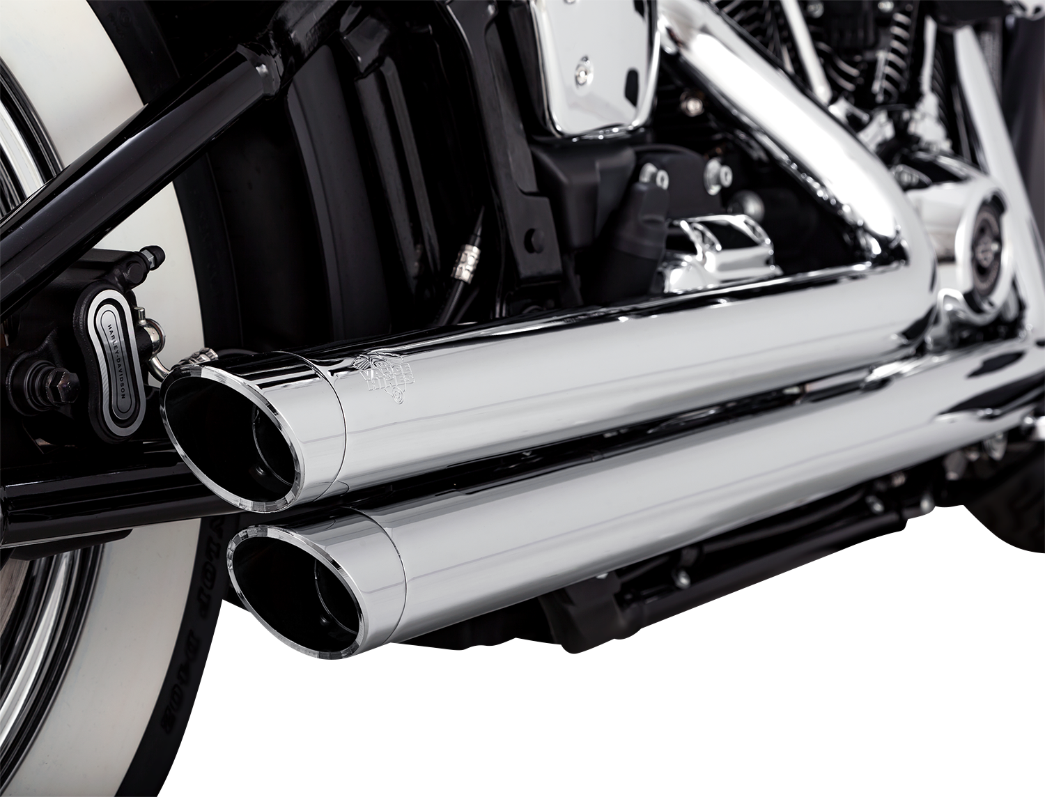 VANCE & HINES Big Shots Staggered Exhaust System - Chrome 17341