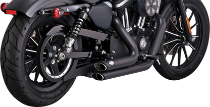 VANCE & HINES Shortshots Staggered Exhaust System - Black 47329
