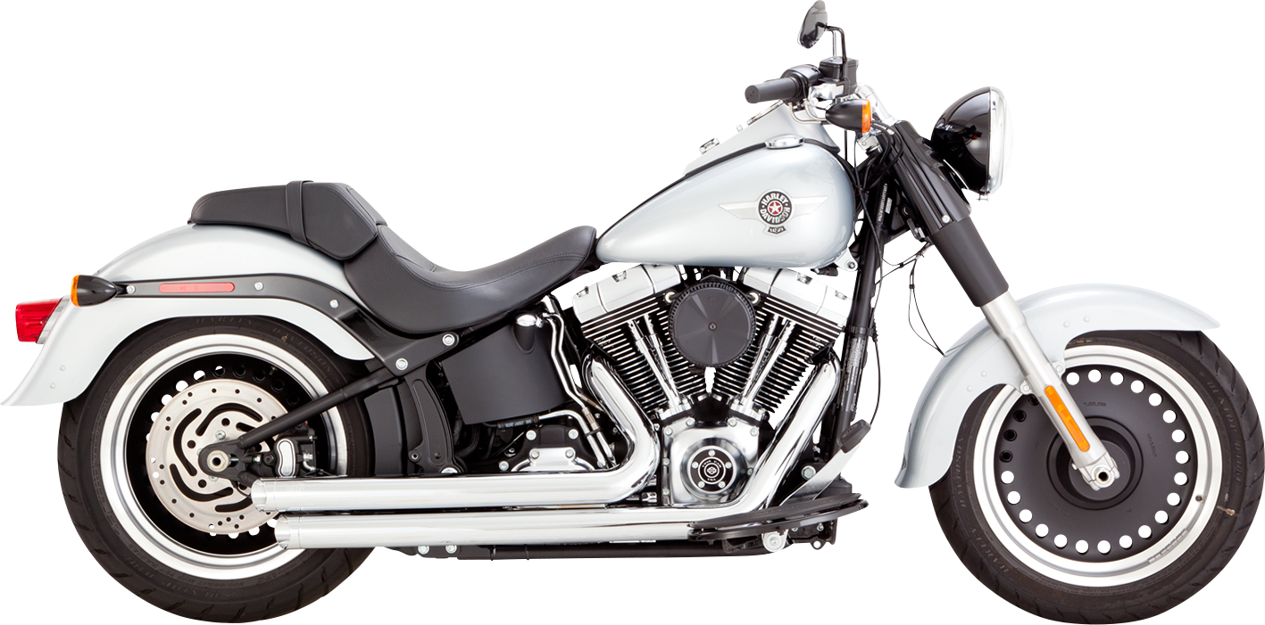VANCE & HINES Big Shots Staggered Exhaust System - Chrome 17339