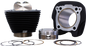 S&S CYCLE 129" Big Bore Cylinder Kit - Wrinkle Black w/o Highlighted Fins - For 107" Engine - M8 910-0844