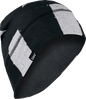 ZAN HEADGEAR SportFlex® Fleece Beanie Black/White Flag WHLF091 – Comfortable Headwear with UV Protection