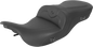 SADDLEMEN Heated RoadSofa™ Seat - Without Backrest - Black W/Black Stitching 897-07-187HCT
