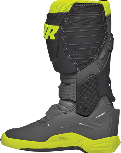 THOR Radial Boots - Gray/Fluorescent Yellow - US 10 / EU 44.5 3410-2748