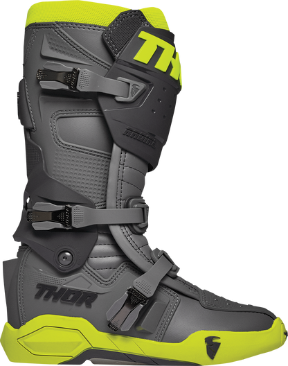 THOR Radial Boots - Gray/Fluorescent Yellow - US 10 / EU 44.5 3410-2748