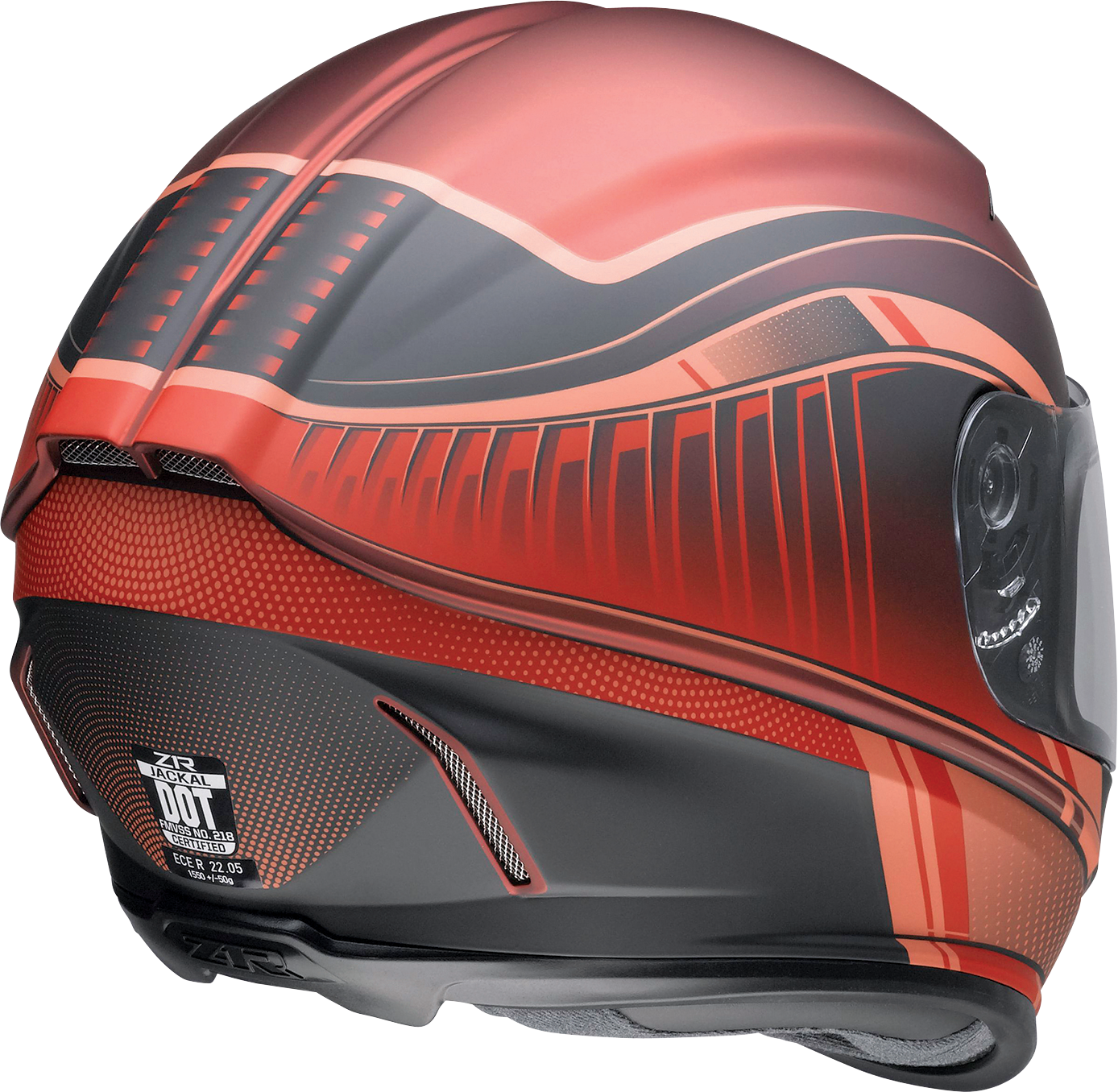 Z1R Jackal Helmet - Dark Matter - Red - XS 0101-14848