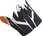 Z1R Child Rise Visor Kit - Flame Orange (Part Number 0132-1483)