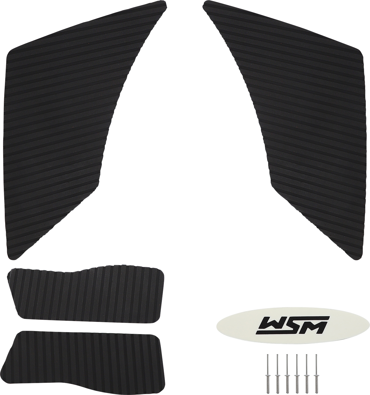 WSM Traction Mat for Yamaha WaveRunner 012-213BLK - Non-Adhesive Floorboard Traction Mats in Black