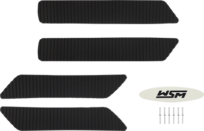 WSM Traction Mat for Yamaha WaveRunner 012-212BLK - Non-Adhesive Floorboard Grip Mats in Black