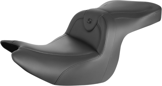 SADDLEMEN RoadSofa™ Seat - without Backrest - Black/Black Stitching - GL1800 '18-'24 H18-07-187