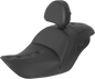 SADDLEMEN Heated Roadsofa™ Pillow Top Seat - With Backrest - Black H23-20-181BRHCT