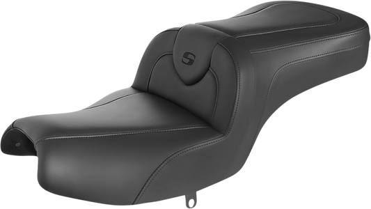 SADDLEMEN RoadSofa™ Seat - without Backrest - Black/Black Stitching - Challenger/Pursuit '20-'24 I20-06-187