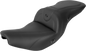 SADDLEMEN RoadSofa™ Seat - Without Backrest - Black w/ Black Stitching - Heated - Indian '14-'24 I14-07-187HCT