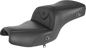 SADDLEMEN RoadSofa™ Seat - without Backrest - Black w/ Black Stitching - Heated - Challenger/Pursuit '20-'24 I20-06-187HCT