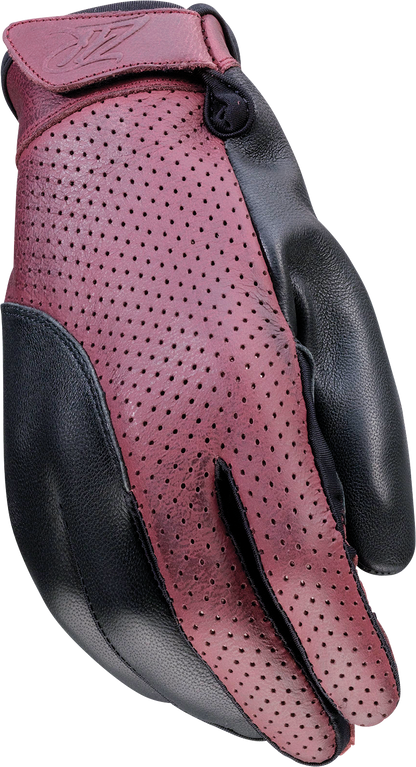 Z1R Women's Combiner Gloves - Black/Red - 2XL 3302-0896