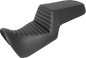 SADDLEMEN Step-Up Seat - Front Tuck-n-Roll/Rear Smooth - Black 821-34-171