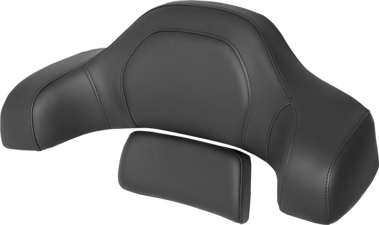 SADDLEMEN RoadSofa™ Tour-Pak® Pad - Black w/ Black Stitching - Indian '14-'24 I14-07-TPACK-RS
