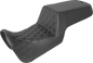 SADDLEMEN Step-Up Seat - Front Lattice Stitch/Rear Smooth - Black - Pan America '21-'24 821-34-172