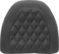 SADDLEMEN Tour-Pak® Backrest Pad Cover - Lattice Stitched - Black 88-11884LS