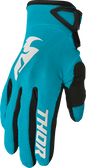 THOR Women's Sector Gloves - Aqua/Vintage White - XL 3331-0249
