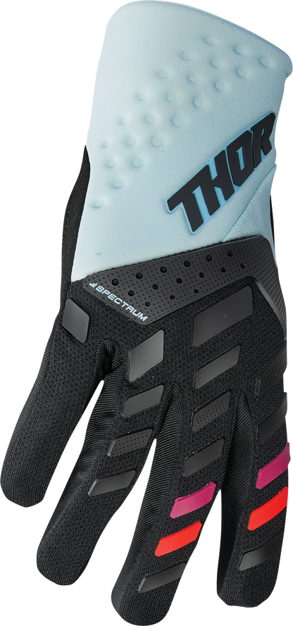 THOR Women's Spectrum Gloves - Black/Light Mint - Large 3331-0236