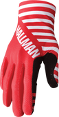 THOR Mainstay Gloves - Slice - White/Red - Medium 3330-7293