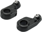 BILTWELL O/S Speed Clamps - Black Electroplated - Angled 6903-201