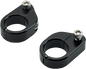 BILTWELL O/S Speed Clamps - Black Electroplated - Straight 6907-201