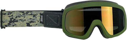 BILTWELL Overland 2.0 Goggle - Grunt - Olive Camo - Bronze Lens 2111-6003-008