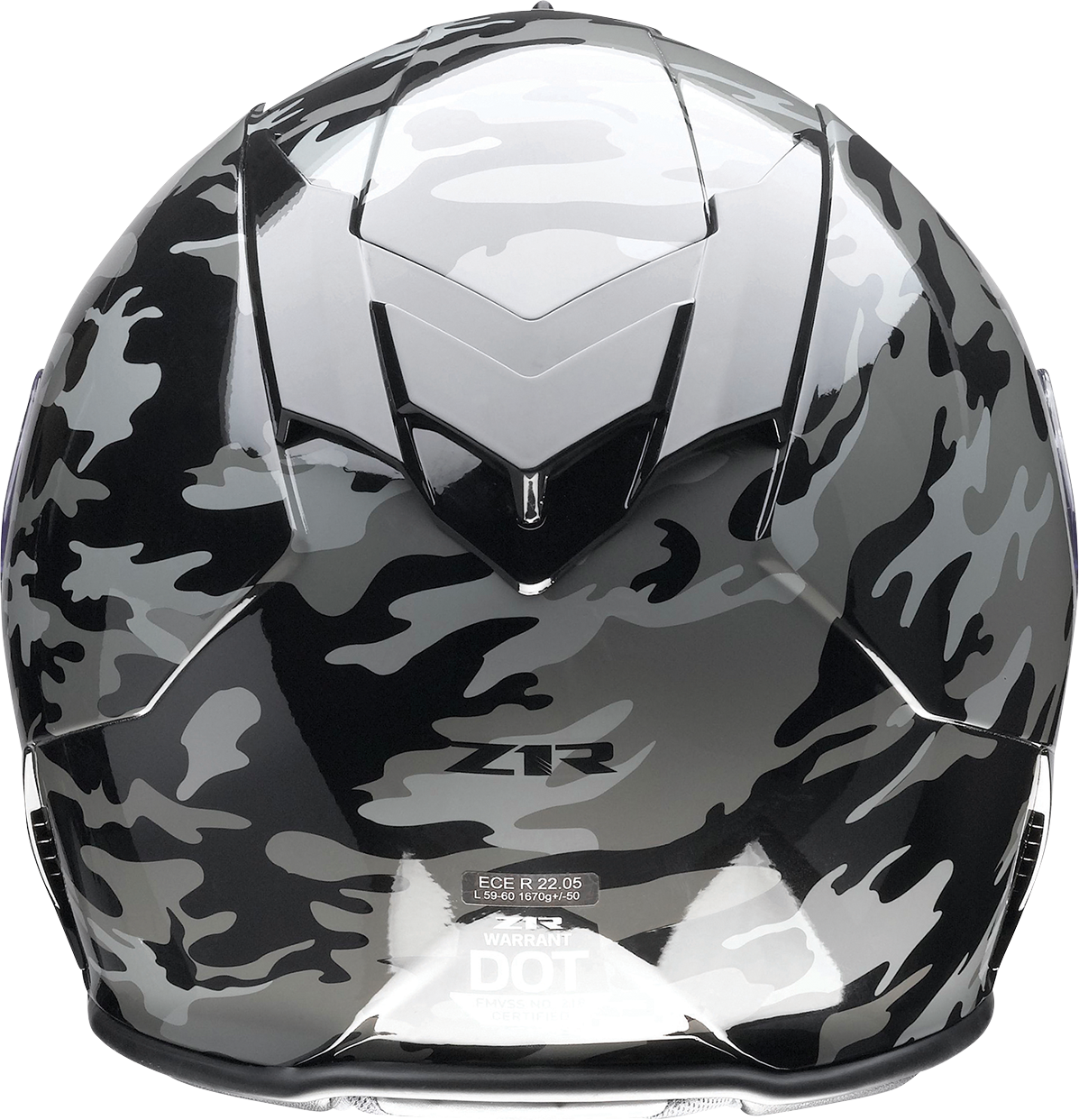 Z1R Warrant Helmet - Camo - Black/Gray - Small 0101-14366