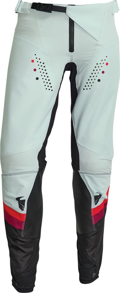 THOR Women's Pulse Rev Pants - Black/Mint - US 7/8 2902-0326