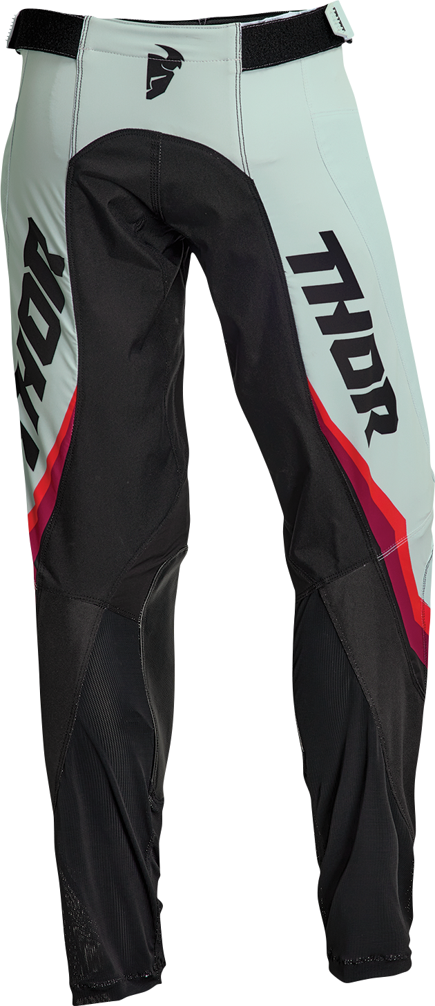 THOR Women's Pulse Rev Pants - Black/Mint - US 5/6 2902-0325