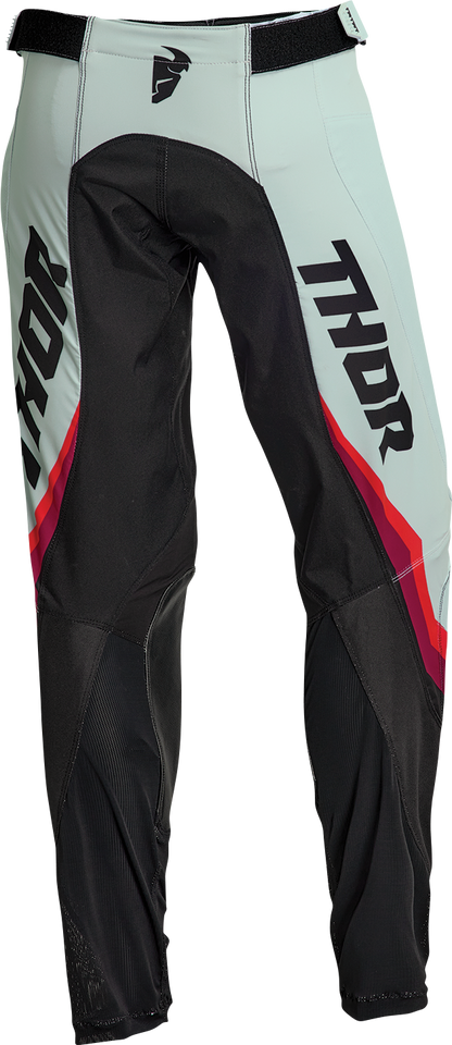 THOR Women's Pulse Rev Pants - Black/Mint - US 5/6 2902-0325