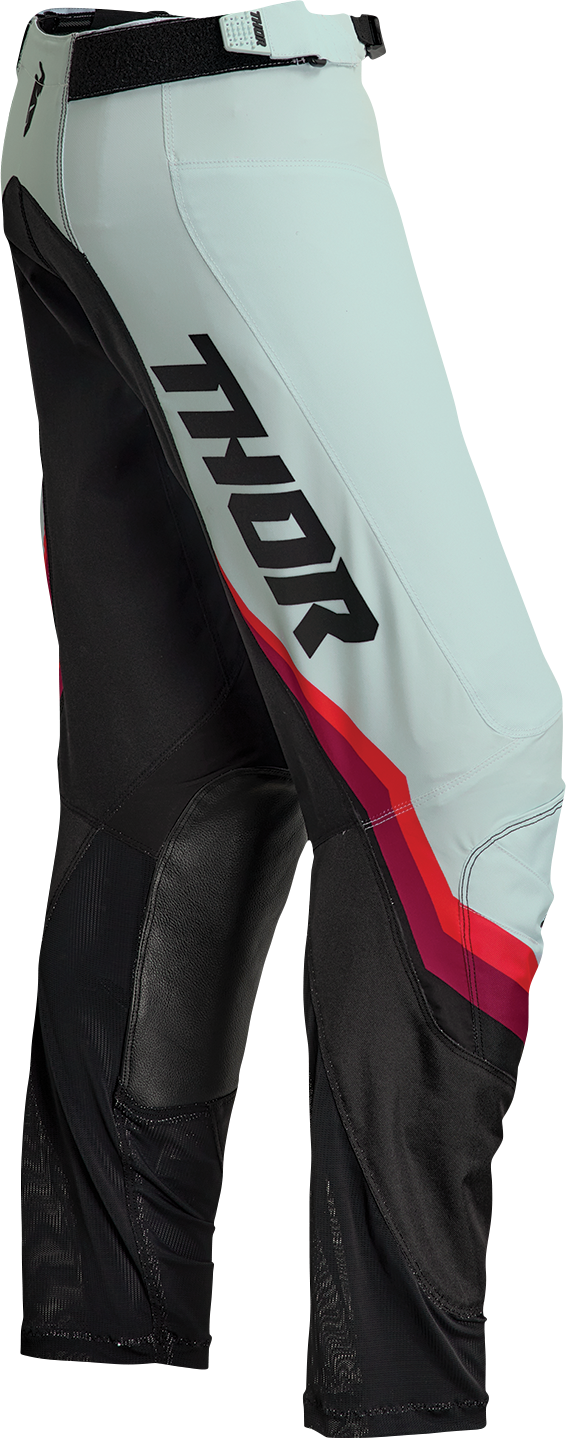 THOR Women's Pulse Rev Pants - Black/Mint - US 5/6 2902-0325