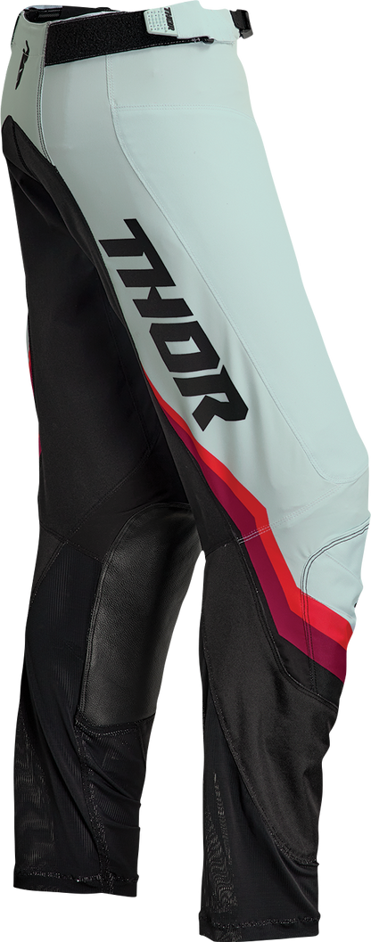 THOR Women's Pulse Rev Pants - Black/Mint - US 5/6 2902-0325