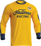THOR Hallman Differ Roosted Jersey - Lemon/Navy - Small 2910-7121