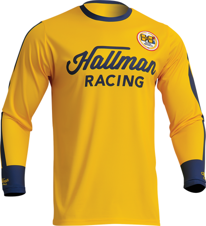 THOR Hallman Differ Roosted Jersey - Lemon/Navy - XL 2910-7124