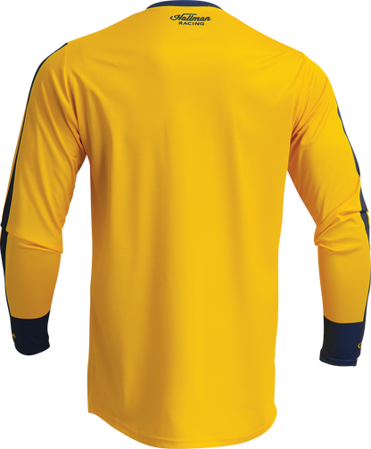 THOR Hallman Differ Roosted Jersey - Lemon/Navy - XL 2910-7124