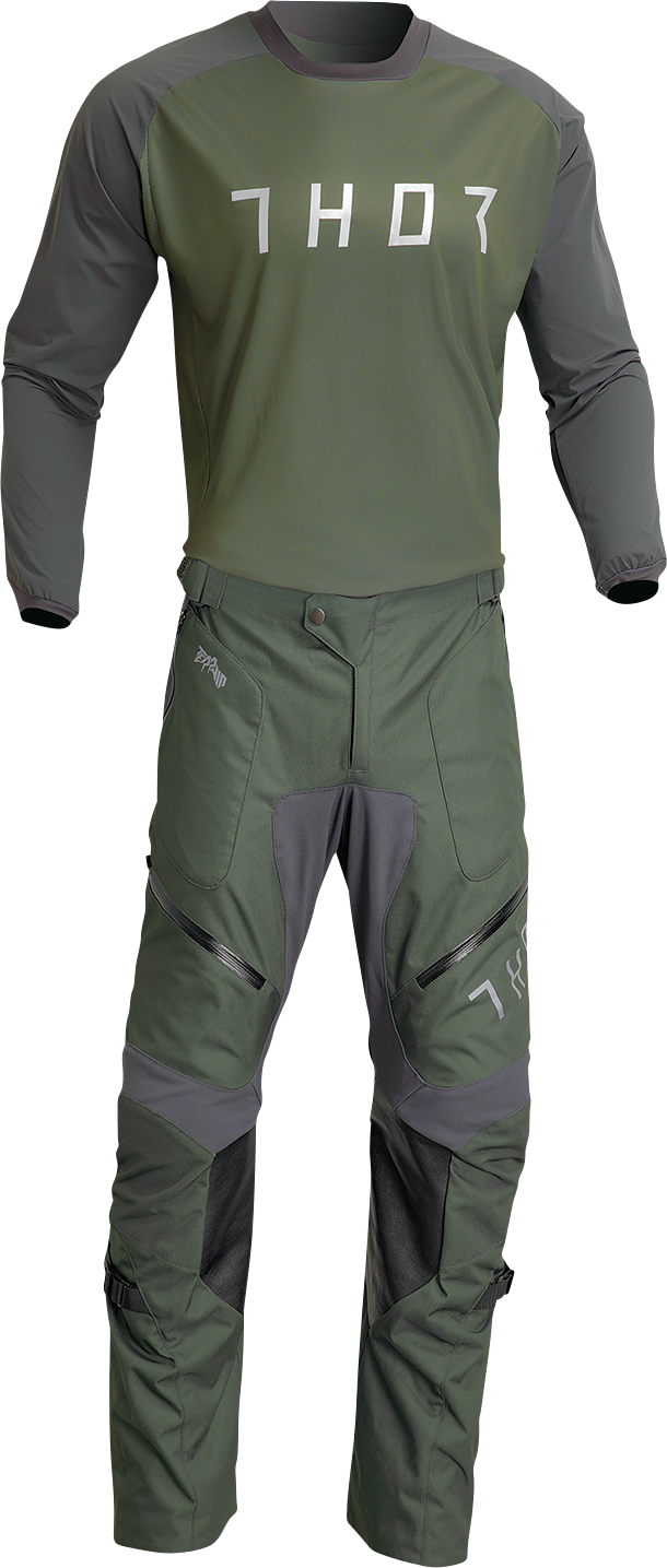 THOR Terrain Jersey - Army/Charcoal - XL 2910-7169