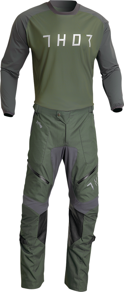 THOR Terrain Jersey - Army/Charcoal - XL 2910-7169