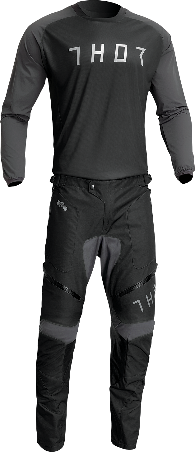 THOR Terrain Jersey - Black/Charcoal - Large 2910-7162