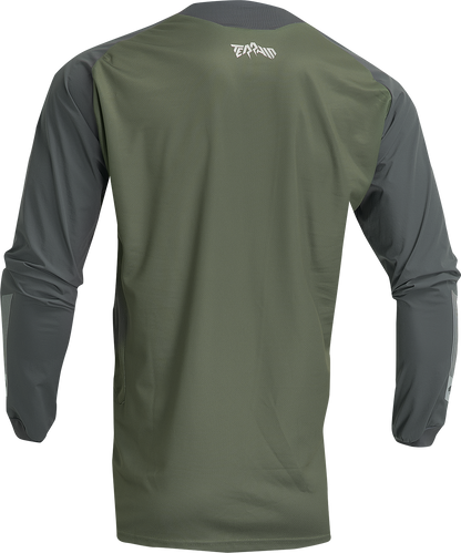 THOR Terrain Jersey - Army/Charcoal - Large 2910-7168