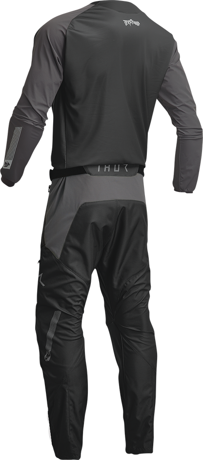 THOR Terrain Jersey - Black/Charcoal - Large 2910-7162