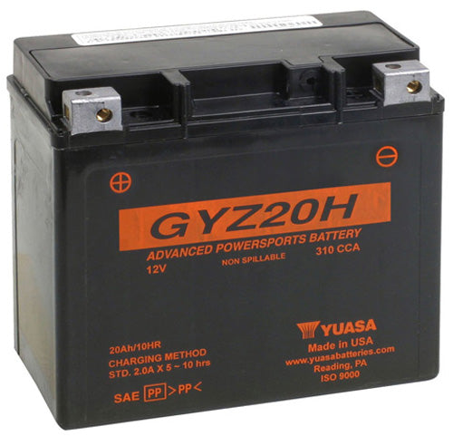 Yuasa GYZ20H Factory Activated Maintenance-Free Motorcycle Battery