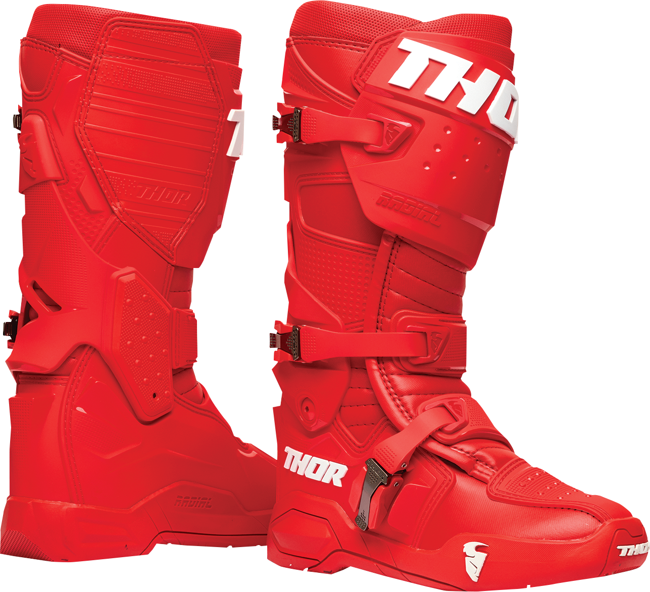 THOR Radial Boots - Red - US 12 / EU 47 3410-2741