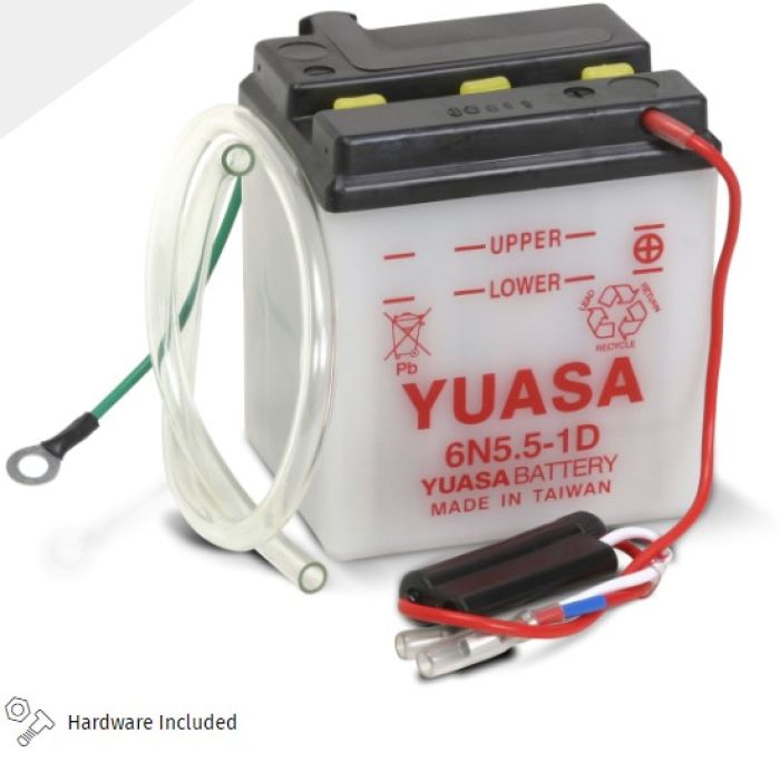 YUASA 6N5.5-1D 6 Volt Battery - Reliable Conventional Power Source