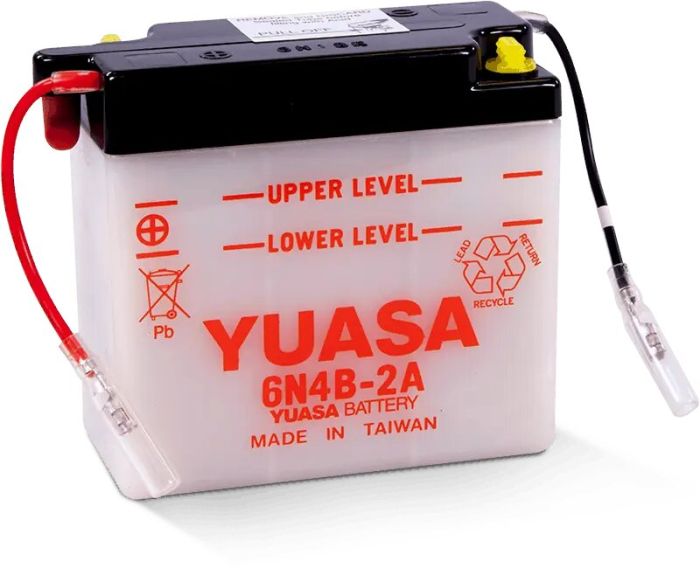 YUASA 6N4B-2A Conventional 6V Battery for Reliable Power