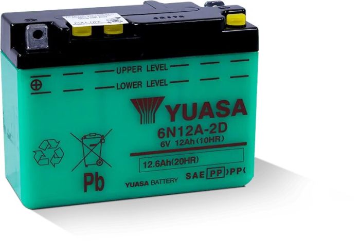 YUASA YUAM2612D Conventional 6V Battery for Reliable Power Supply