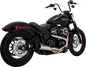 VANCE & HINES 2-into-1 Upsweep Exhaust System - Brushed - Stainless Steel 27323