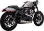 VANCE & HINES 2-into-1 Upsweep Exhaust System - Brushed - Stainless Steel 27327