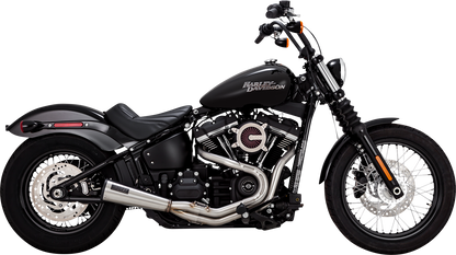 VANCE & HINES 2-into-1 Upsweep Exhaust System - Brushed - Stainless Steel 27323